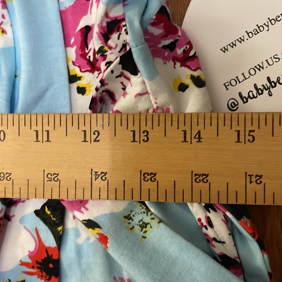 Maternity Robe NWT 2 Pockets Sewn Belt 95% Cotton 5% Spandex Size Large/XL - Picture 4 of 15